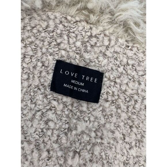 Love Tree faux fur and Sherpa open front vest - M - Picture 8 of 8